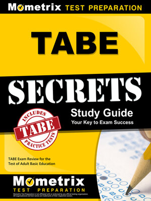 cover image of TABE Secrets Study Guide